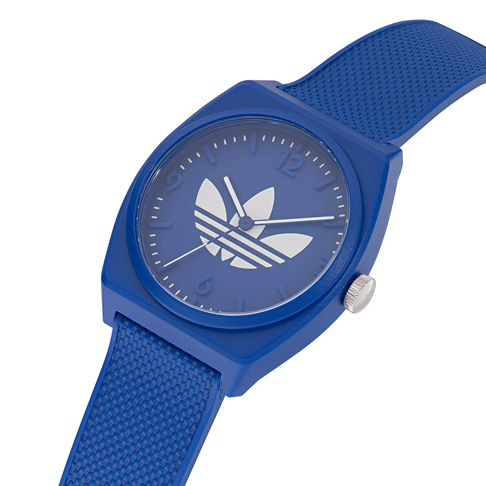 Adidas AOST23049 Project Two Blue Resin Mens Watch