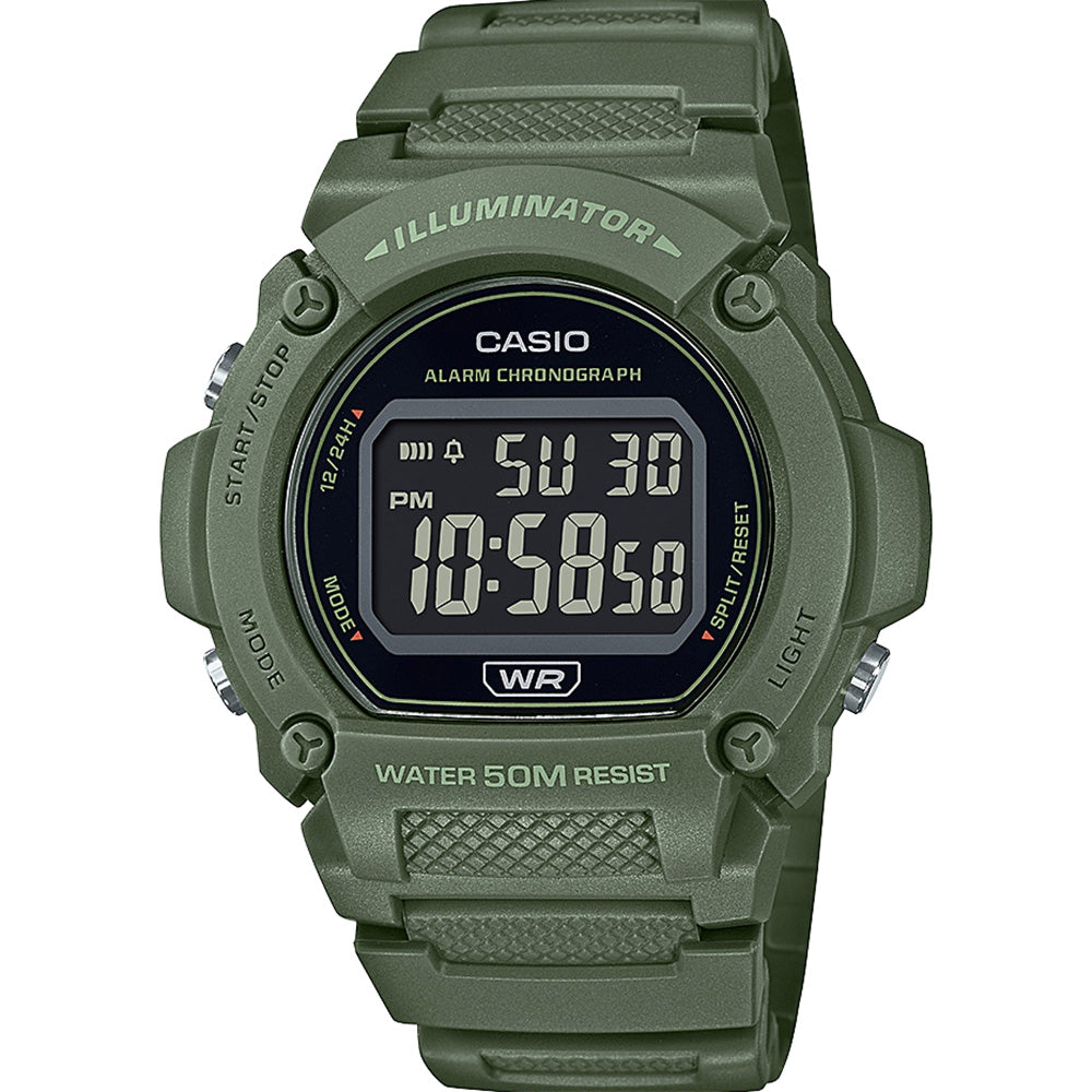 Casio W219HC-3B Earth Colour Digital Unisex Watch – Watch Depot