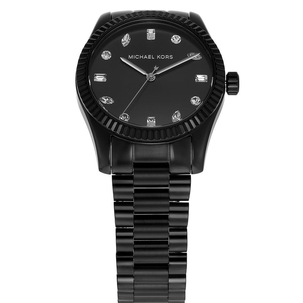 Michael kors black hot sale watch ladies