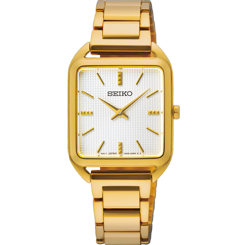 Seiko square 2025 gold watch