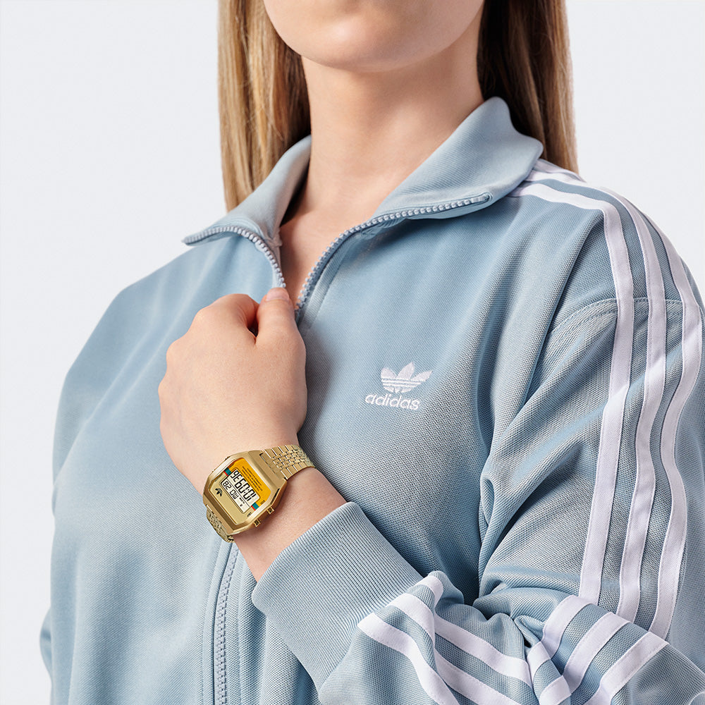 Digital – Gold Adidas Depot Watch Two Unisex AOST23555 Tone Watch