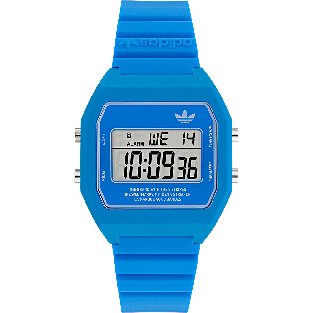 Adidas AOST23559 Digital Two Blue Resin Unisex Watch – Watch Depot