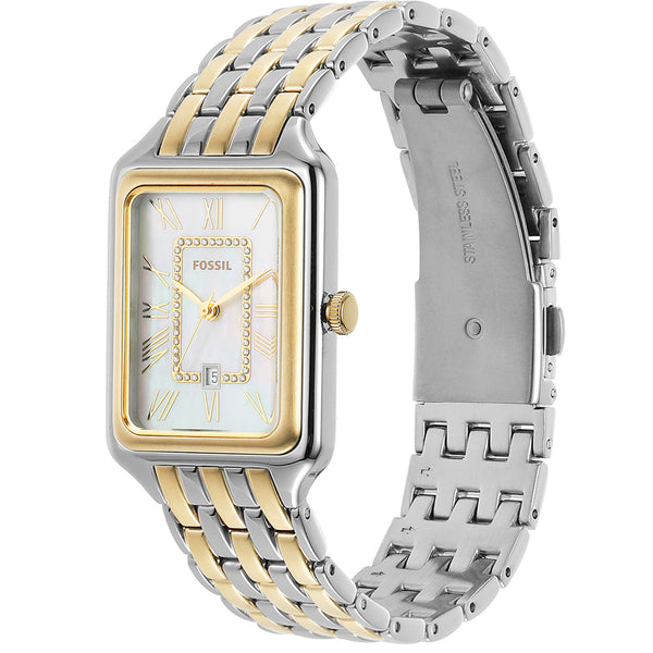 Mother of pearl fossil ladies outlet watch