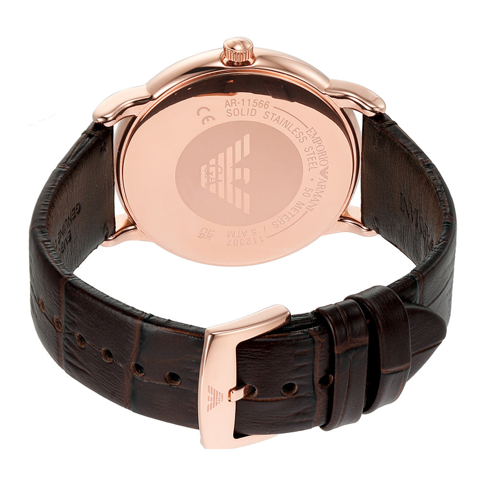 Emporio Armani AR11566 Luigi – Watch Watch Depot Mens Brown Leather