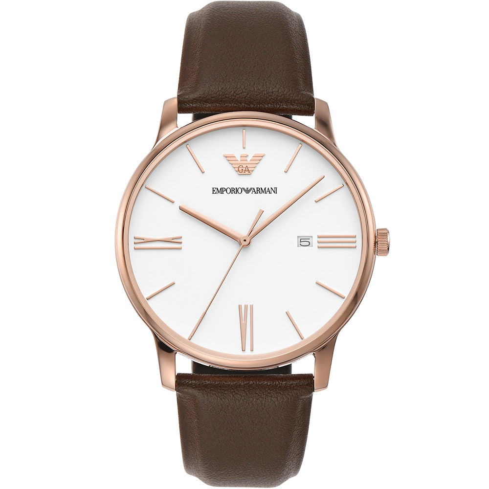 Emporio Armani AR11572 Minimalist Mens Leather Watch