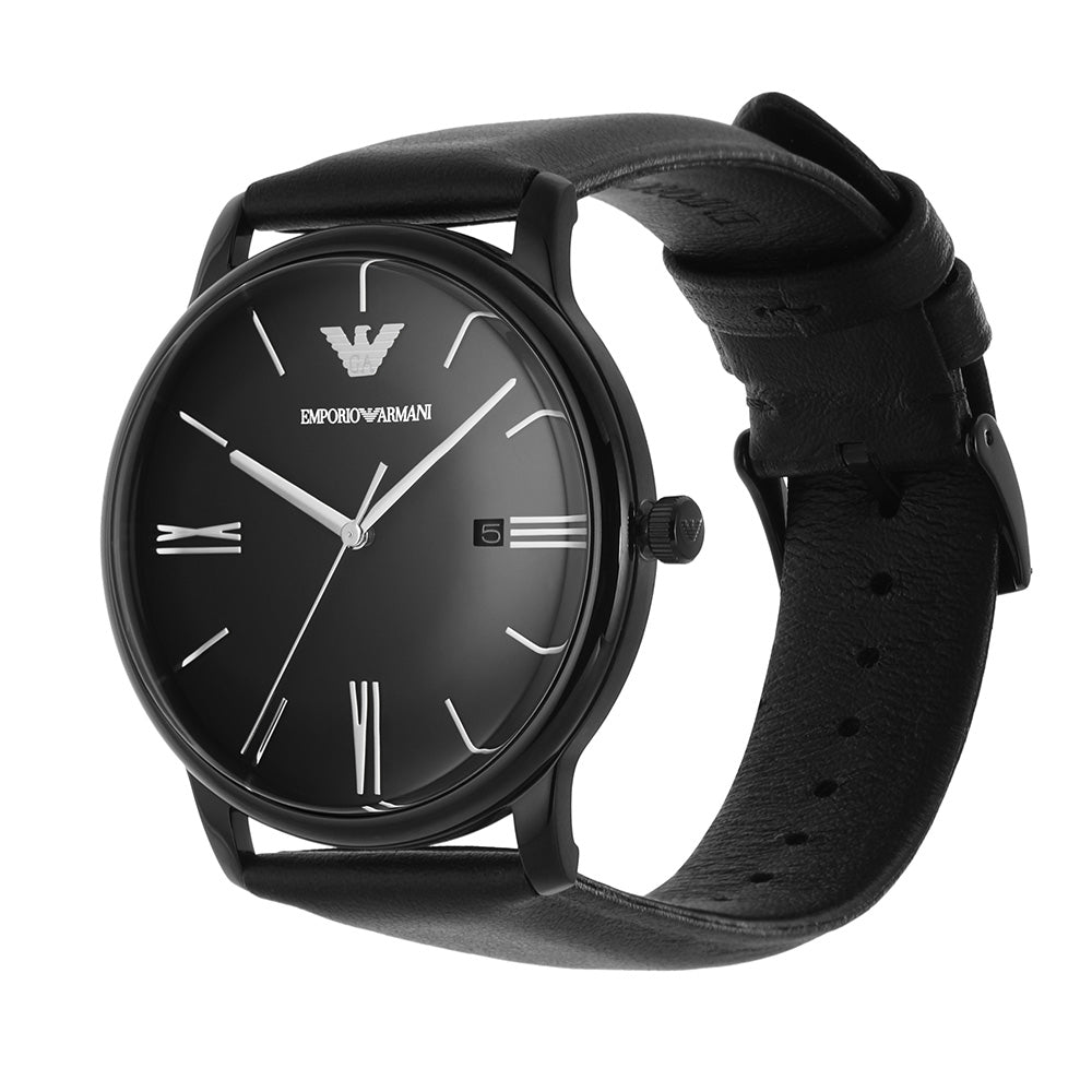 Emporio Armani AR11573 Minimalist Mens Leather Watch – Watch Depot