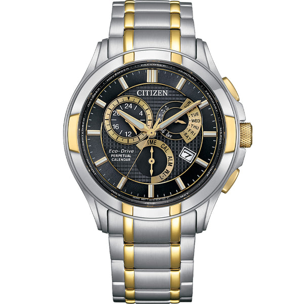 Citizen eco drive shop perpetual calendar gold