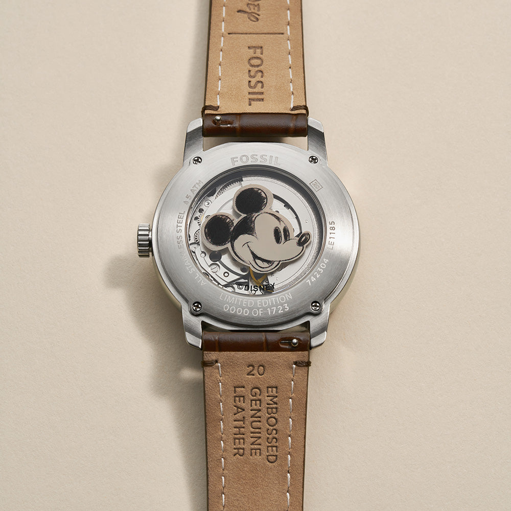 Fossil LE1185 Sketchbook Mickey Heritage Automatic 100th Disney