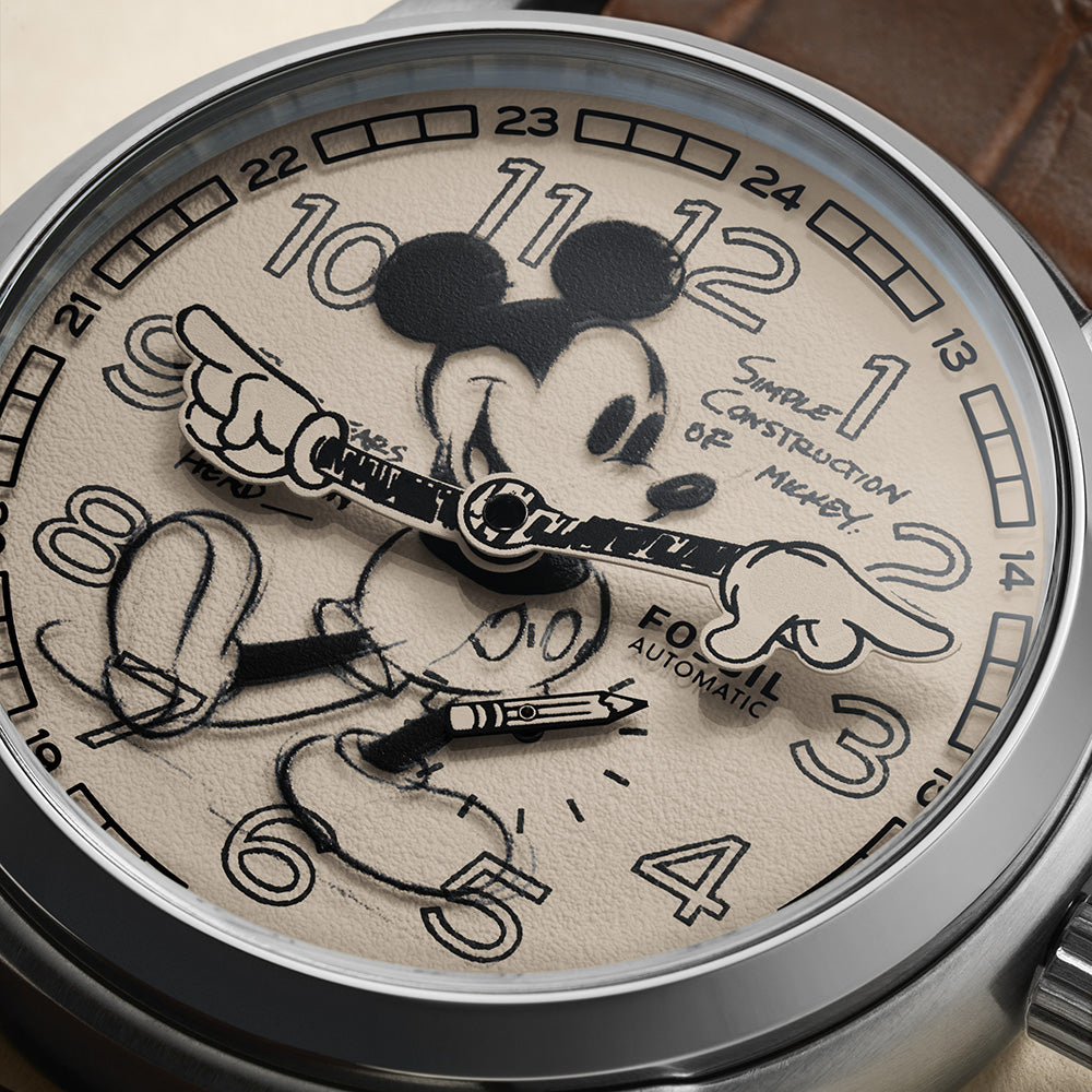 Fossil mickey mouse on sale watch