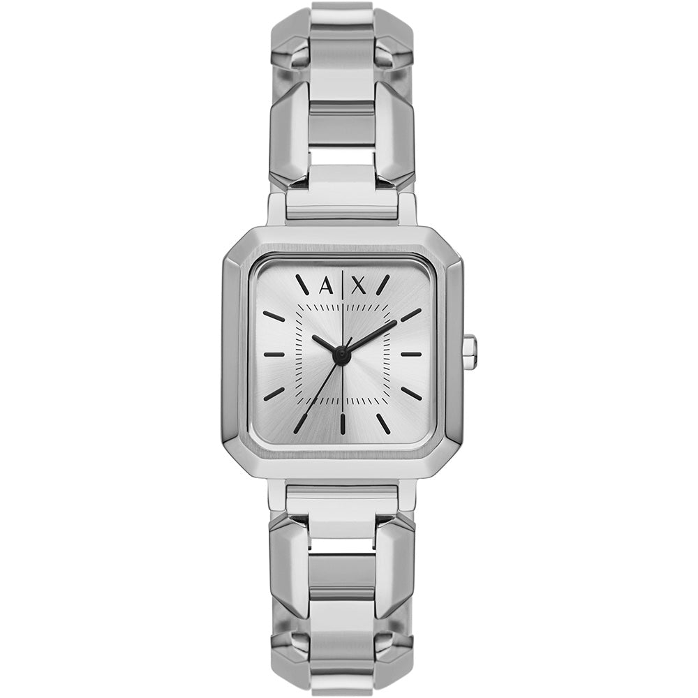 Armani Exchange AX5720 Leila Square Silver Ladies Watch Watch Depot