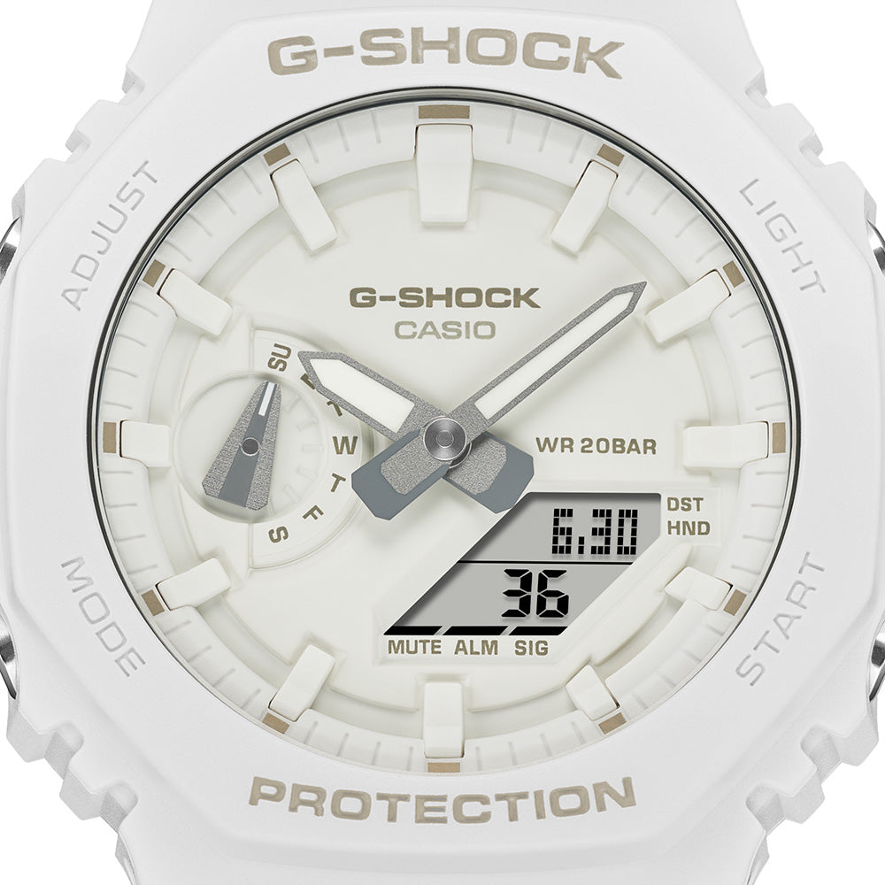 G-Shock GA2100-7A7 One-Tone Gradation White Watch