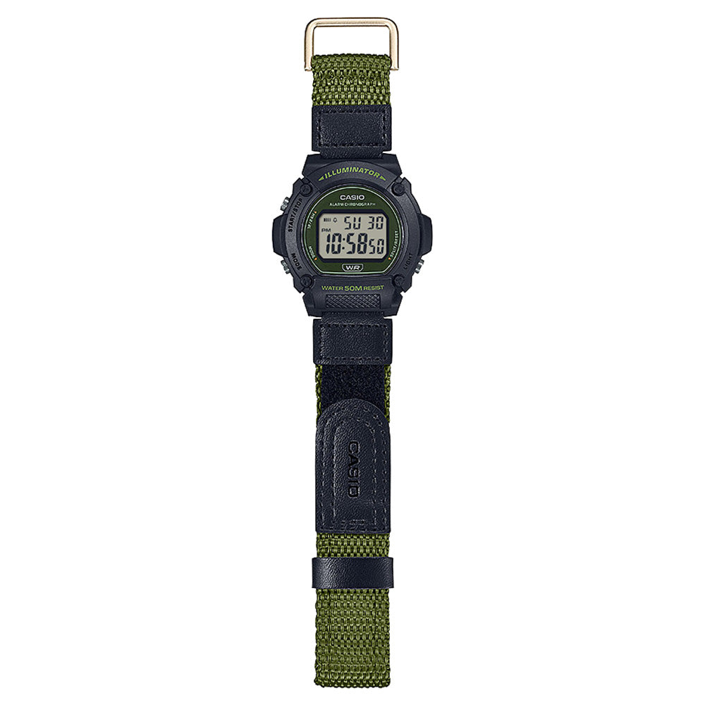 Casio watch with velcro strap hot sale