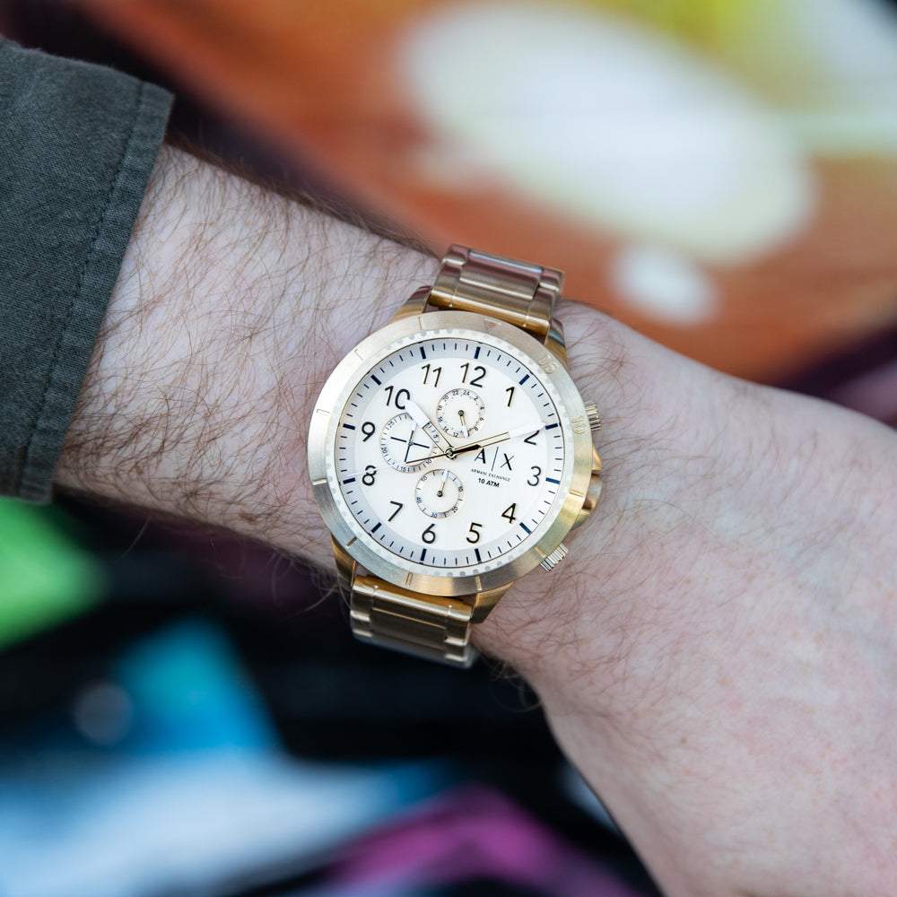 Mens Watch Watch AX1752 Armani Chronograph – Gold Depot Exchange