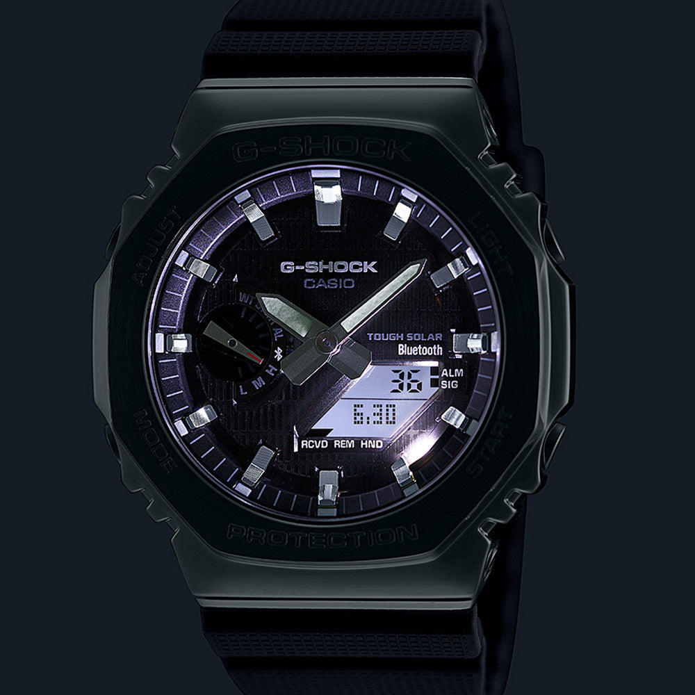 G-Shock GBM2100-1A Metal Covered Bluetooth 'CasiOak'