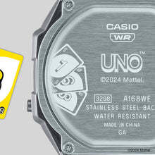 Load image into Gallery viewer, Casio Vintage A168WEUC-1A UNO Collaboration Limited Edition