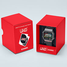 Load image into Gallery viewer, Casio Vintage A168WEUC-1A UNO Collaboration Limited Edition