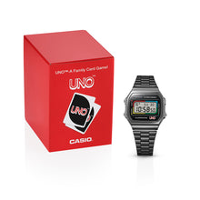 Load image into Gallery viewer, Casio Vintage A168WEUC-1A UNO Collaboration Limited Edition