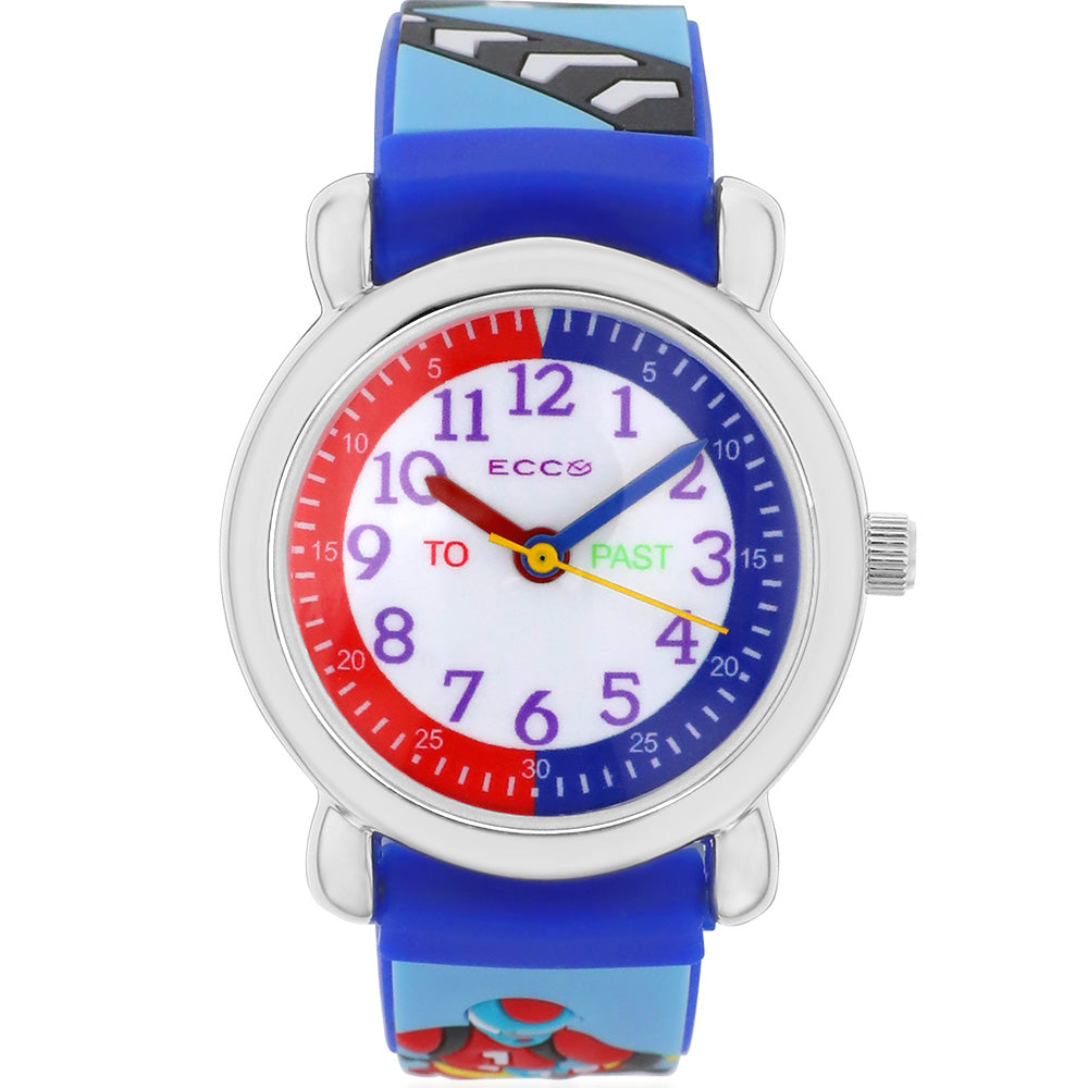 ECC Blue Strap Bikes Kids Watch