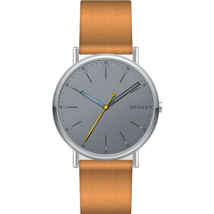 Skagen SKW6373 'Signatur' Tan Strap Mens Watch