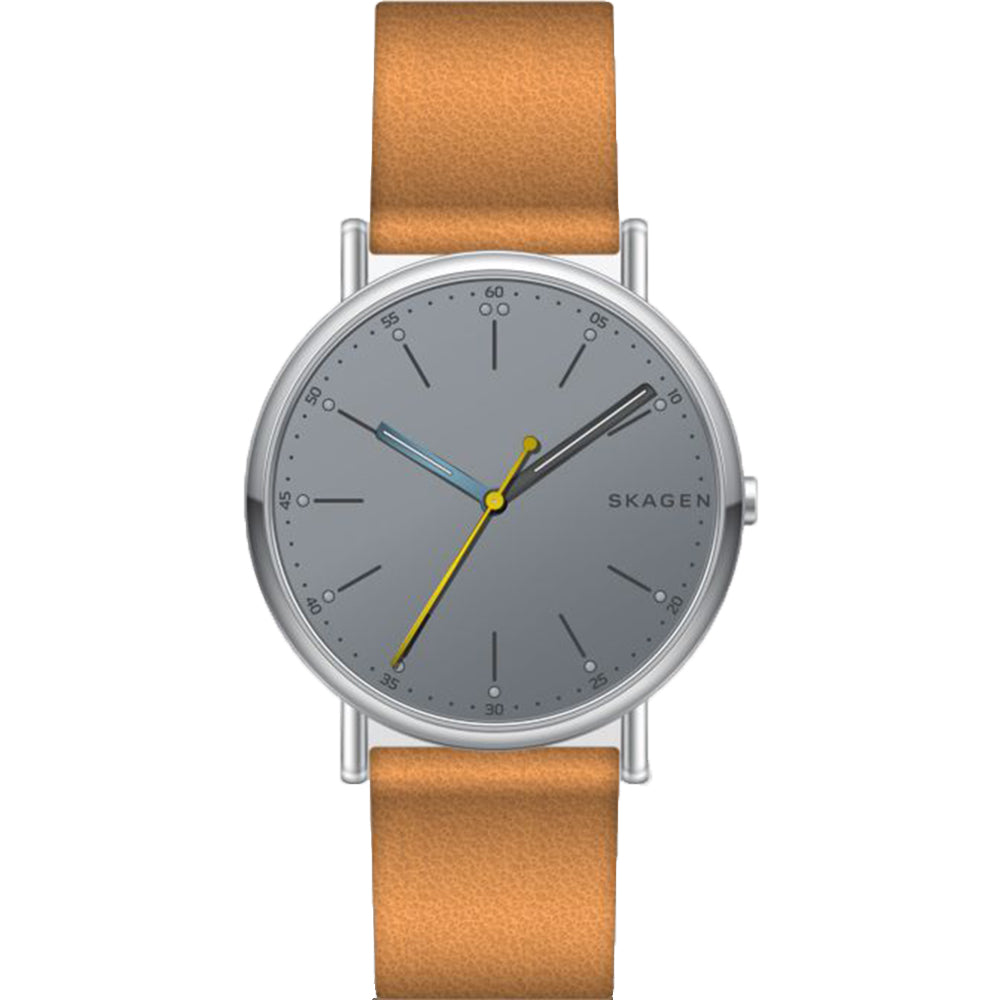 Skagen SKW6373 'Signatur' Tan Strap Mens Watch