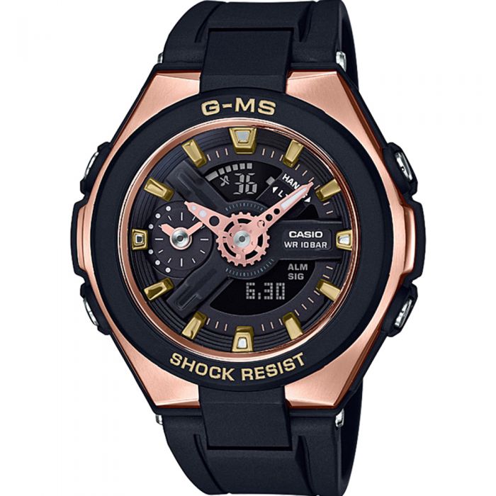 Baby g black hot sale rose gold