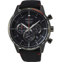 Load image into Gallery viewer, Seiko SSB359P Black Nylon Mens Watch