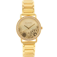 Load image into Gallery viewer, Ellis &amp; Co &#39;Eden&#39; Floral Crystal Set Womens Watch