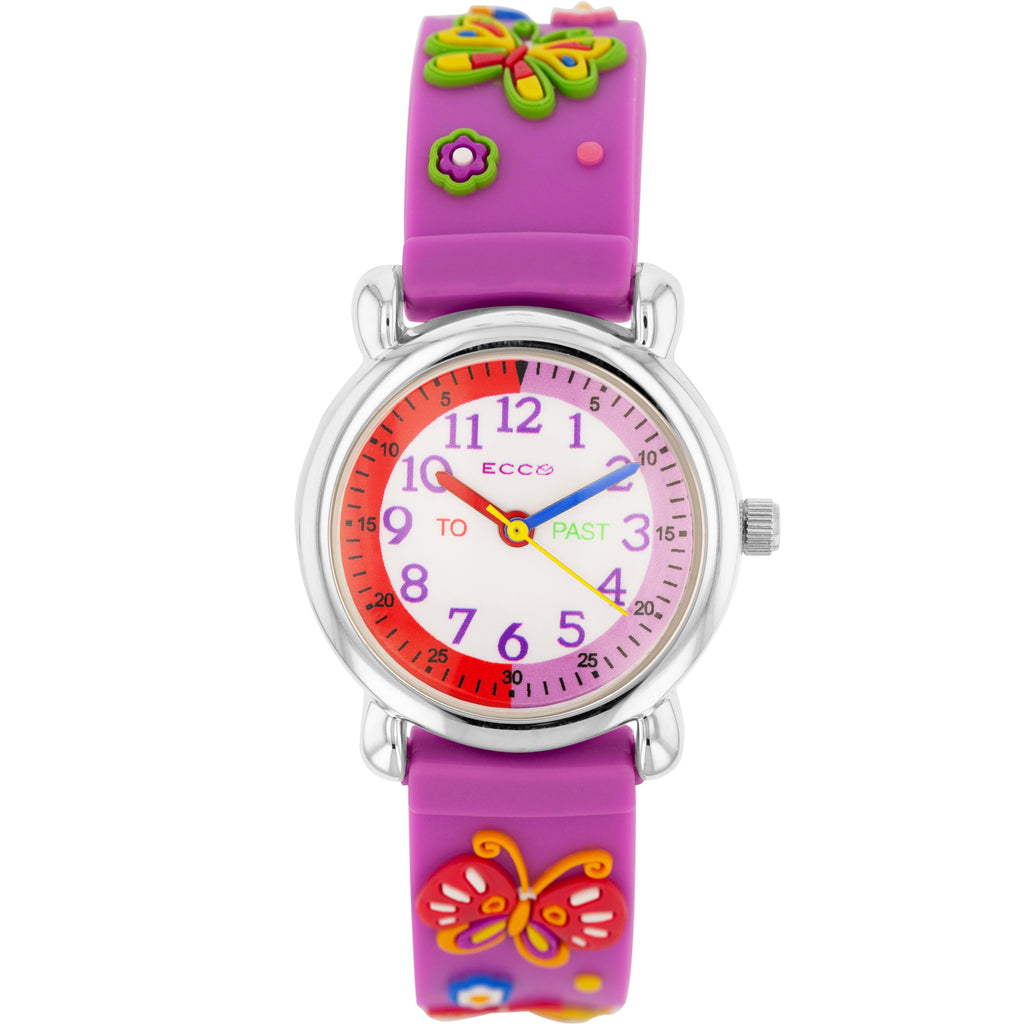 ECC  Pink Butterfly Watch