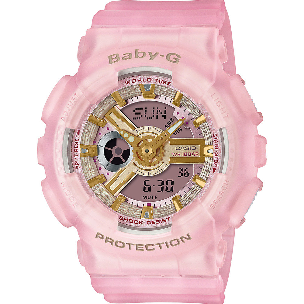 Baby-G BA110SC-4A Pink 100 Metres Water Resistant Womens