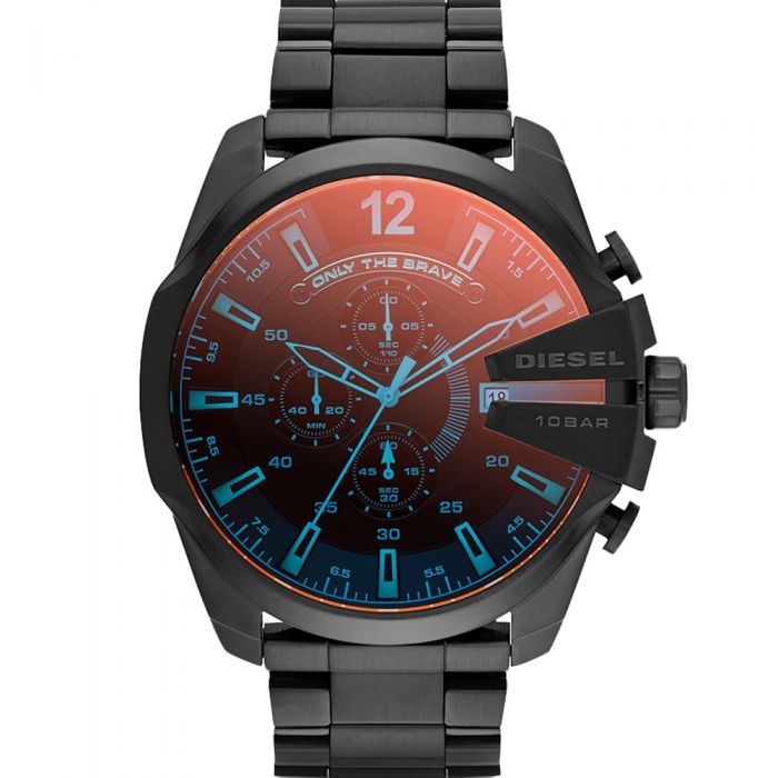 Diesel Mega Chief Watch Mens Depot Chronograph Black DZ4318 Watch –