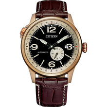 Load image into Gallery viewer, Citizen NJ0143-19E Automatic Brown Leather Mens Watch