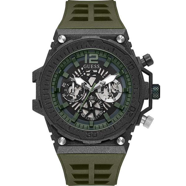 Guess GW0325G2 Exposure 48mm – Watch Green Silicone Depot