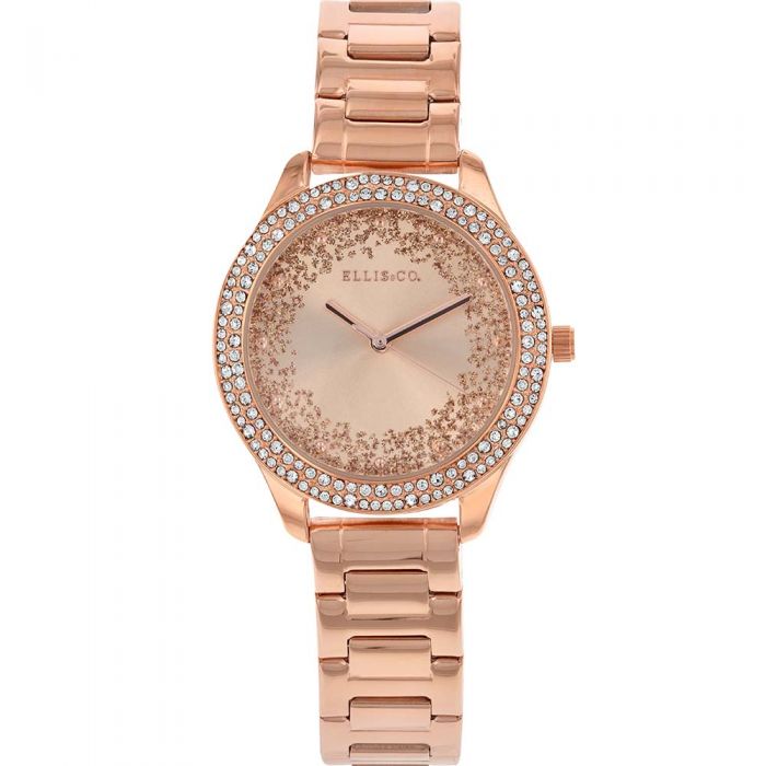 Ellis & Co Eva Glitz Rose Gold Plated Womens Watch – Watch Depot