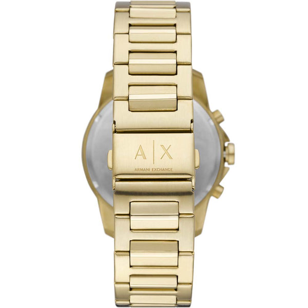 Armani exchange gold hot sale watch men