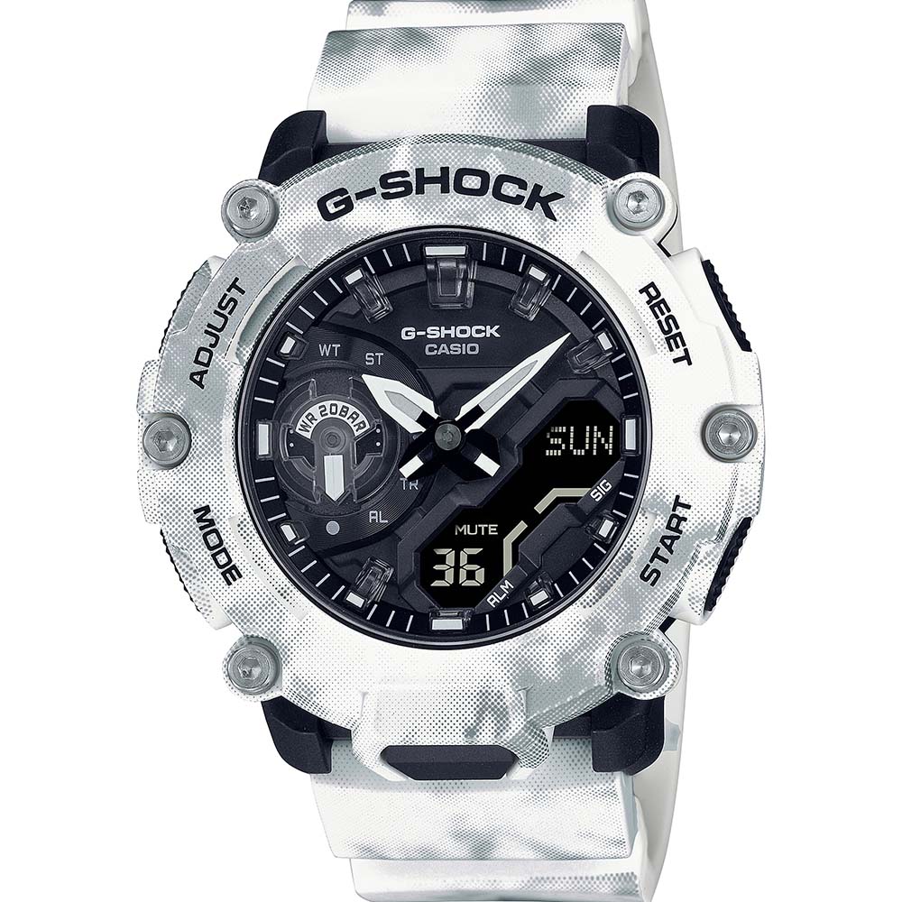 G-Shock GA2200GC-7A Grunge Snow Camo