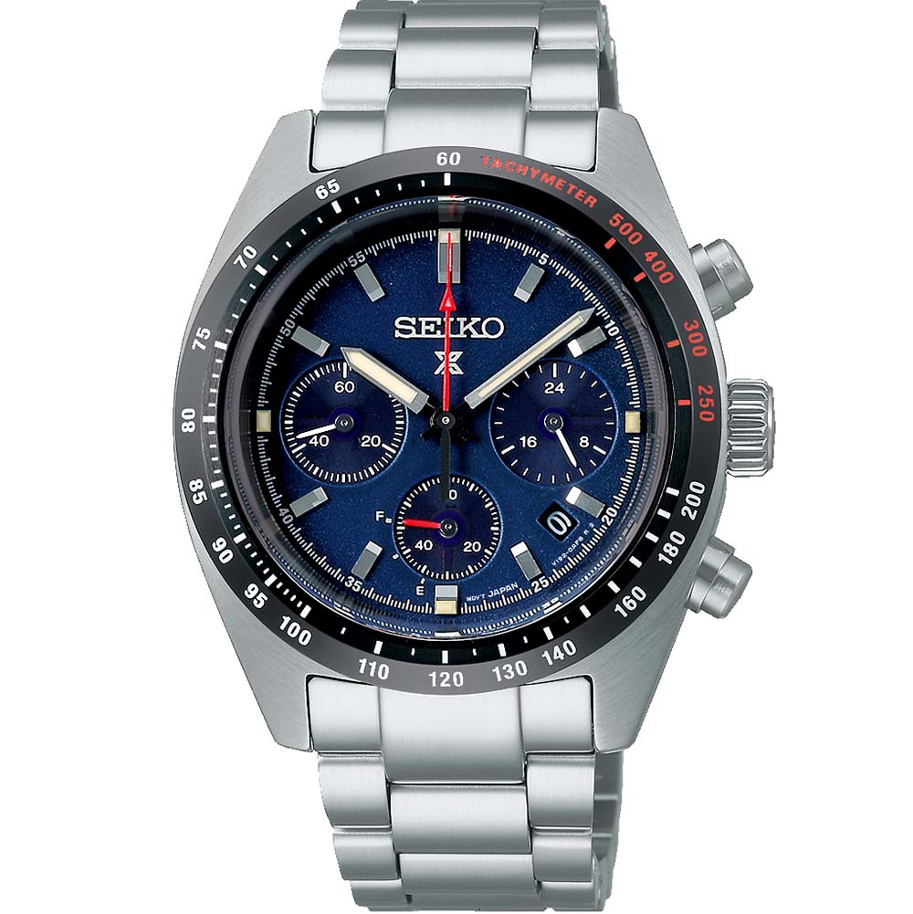 Seiko chronograph stainless outlet steel men's watch