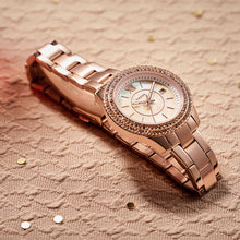 Load image into Gallery viewer, Fossil ES5136 Mini Stella Stone Set Rose Tone Watch