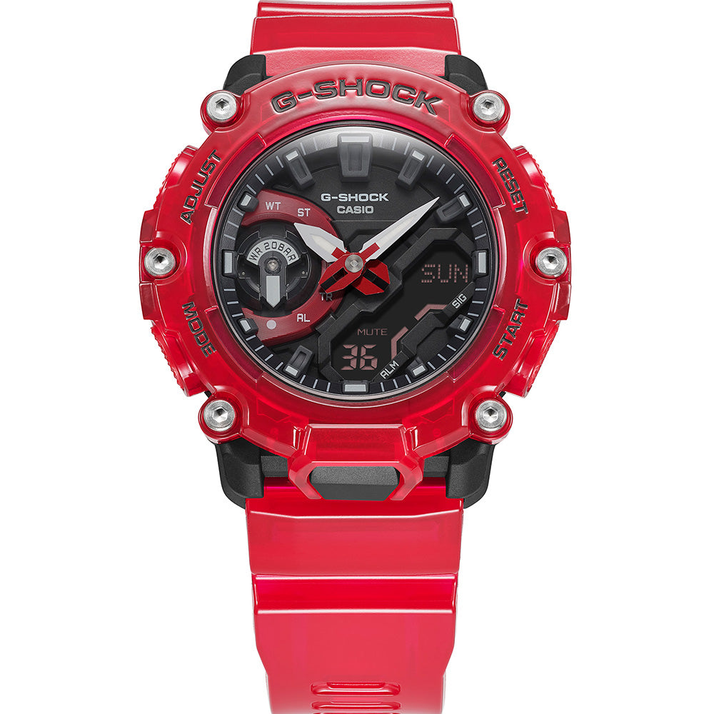 G-Shock GA2200SKL-4A Sound Wave Red