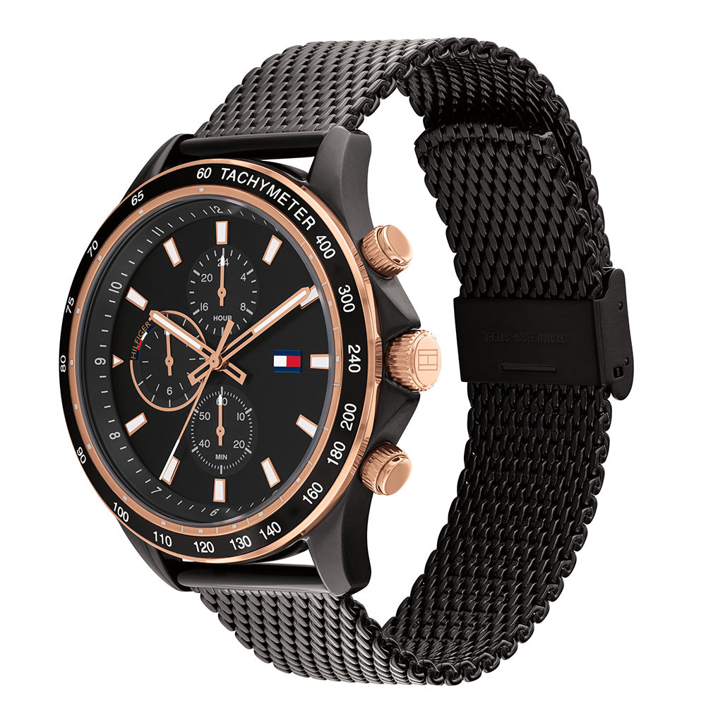 Tommy hilfiger mesh discount watch