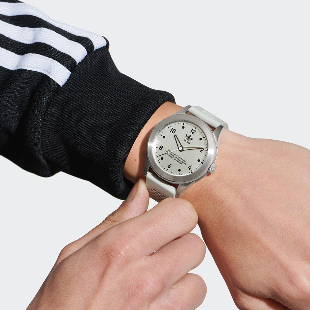 Adidas AOSY23033 Code Three Womens Grey Watch Silicone Depot Watch –