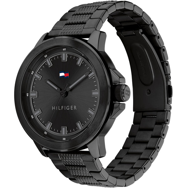 Tommy hilfiger best sale damon watch black